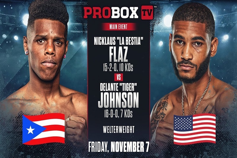 پخش زنده بوکس نیکلاس فلاز و تایگر جانسون امروز 17 آبان 1404