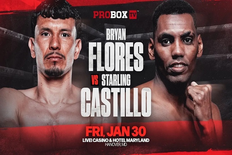 پخش زنده بوکس برایان فلورس و استرلینگ کاستیلو امروز 11 بهمن 1404