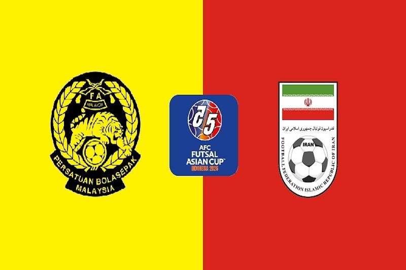 پخش زنده فوتسال ایران و مالزی امروز 8 بهمن 1404