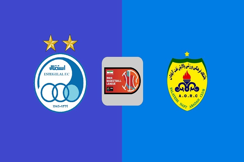 پخش زنده بسکتبال استقلال تهران و پالایش نفت آبادان امروز 8 دی 1404