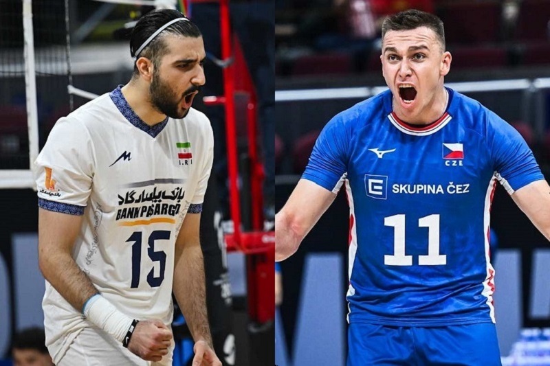 پخش زنده بدون سانسور والیبال ایران و جمهوری چک 3 مهر 1404 | یک چهارم نهایی والیبال قهرمانی جهان 2025