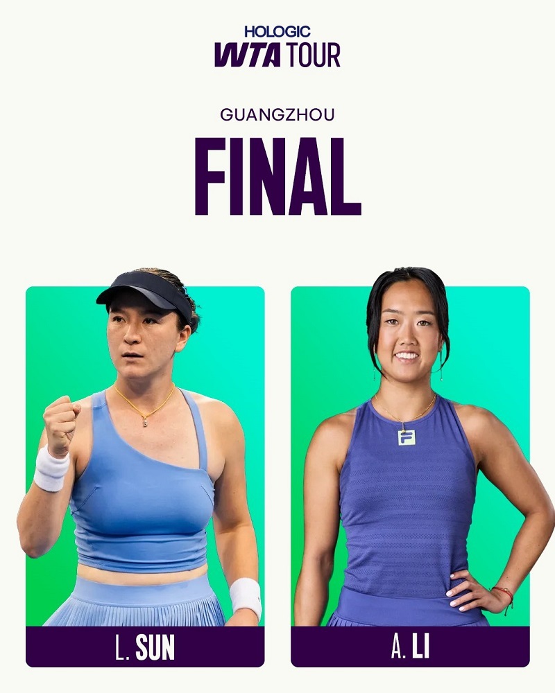 پخش زنده فینال تنیس زنان گوانگژو امروز 4 آبان 1404