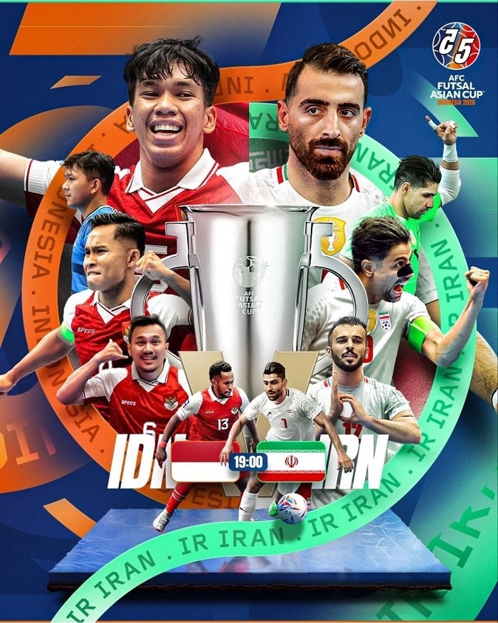 پخش زنده فوتسال ایران و اندونزی امروز 18 بهمن 1404