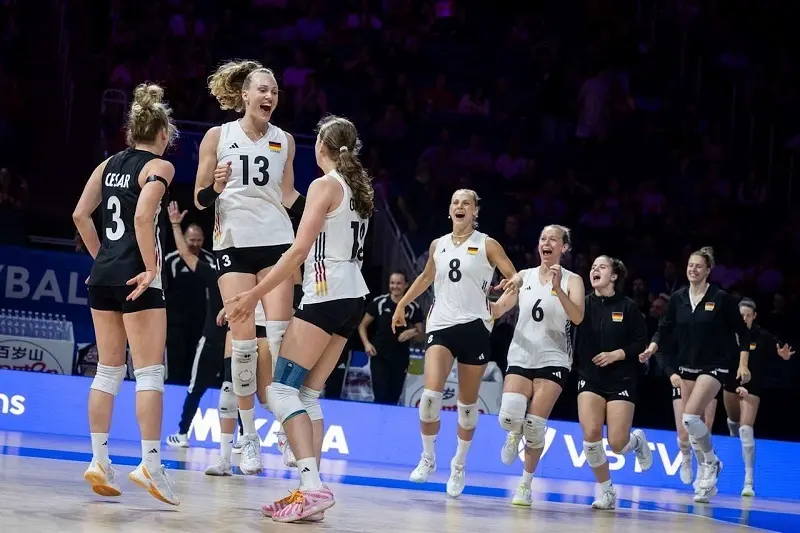پخش زنده والیبال زنان آلمان و چین 27 خرداد 1405 | لیگ ملت‌های والیبال 2026