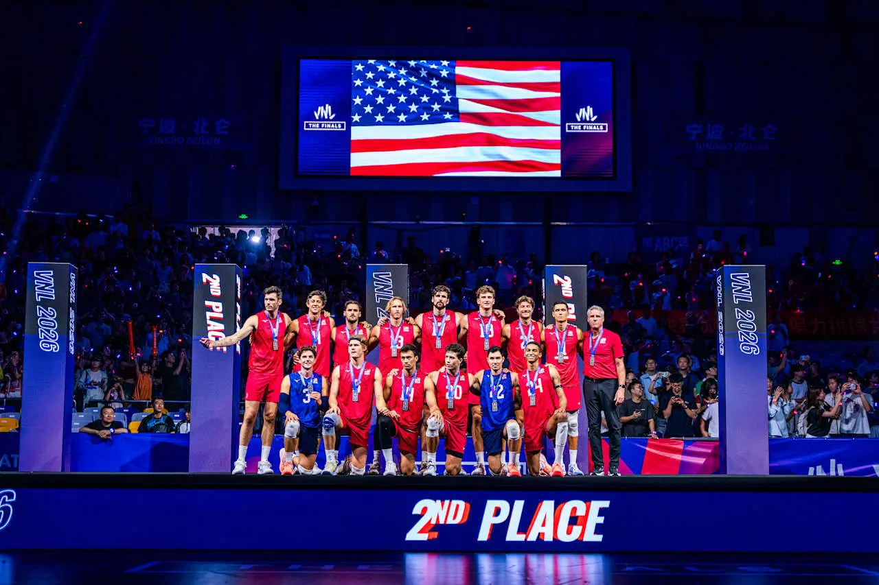 نایب قهرمانی ایالات متحده آمریکا در VNL2026 مردان